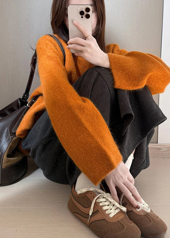 Dames Oversized Trui Gebreid Comfortabel Warm 3