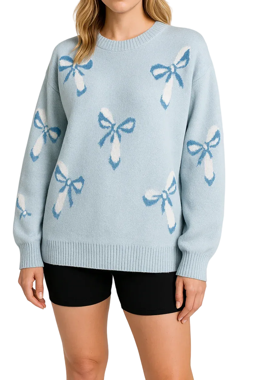 Dames Oversized Trui Jacquard Patroon 0