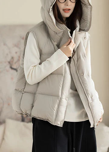Dames Oversized Vest Met Capuchon Comfortabel Model 1