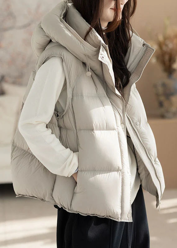 Dames Oversized Vest Met Capuchon Comfortabel Model 2