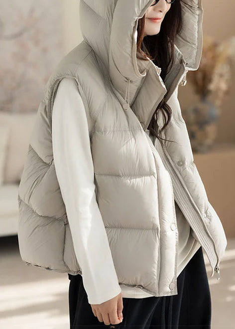 Dames Oversized Vest Met Capuchon Comfortabel Model 3