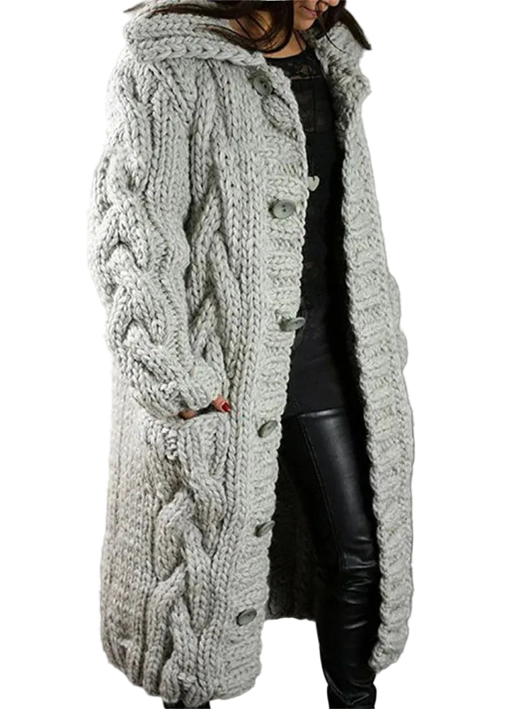 Dames Oversized Vest met Capuchon 0