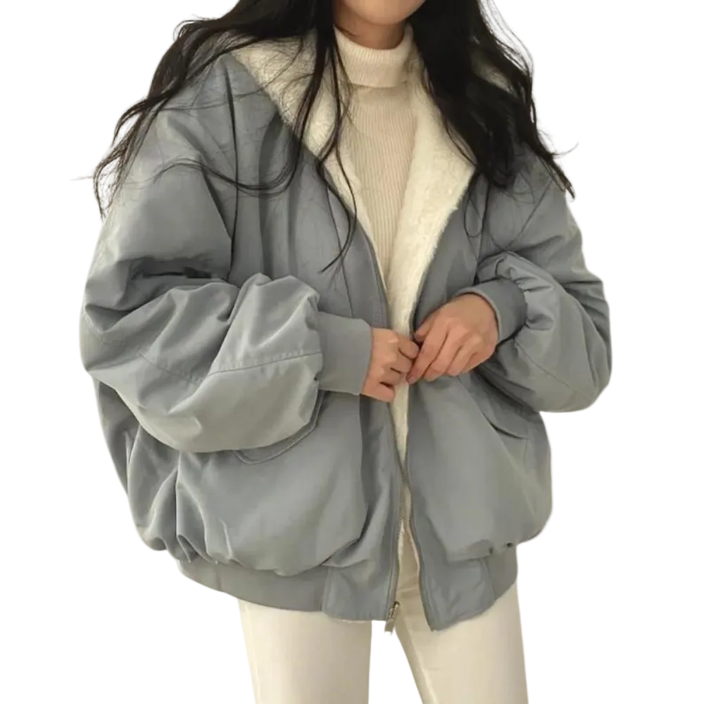 Dames Oversized Winterjas Trendy 0