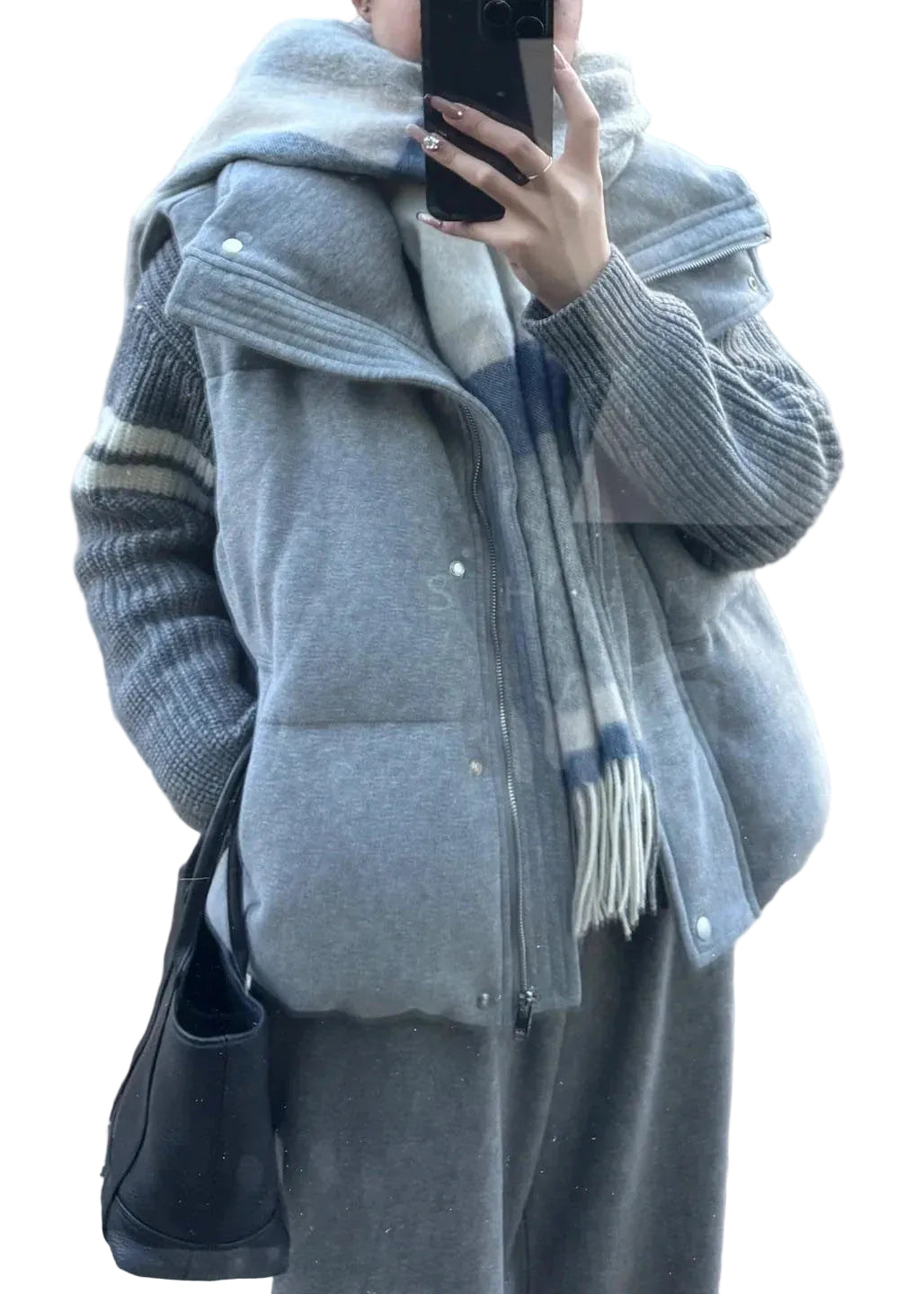 Dames Oversized Wintervest Comfortabel Warm 3