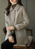 Dames Oversized Wollen Jas met Knopen 1