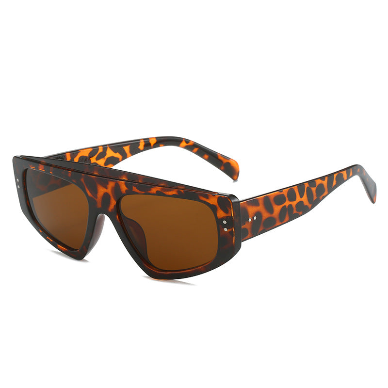 Dames Oversized Zonnebril Dierenprint 0