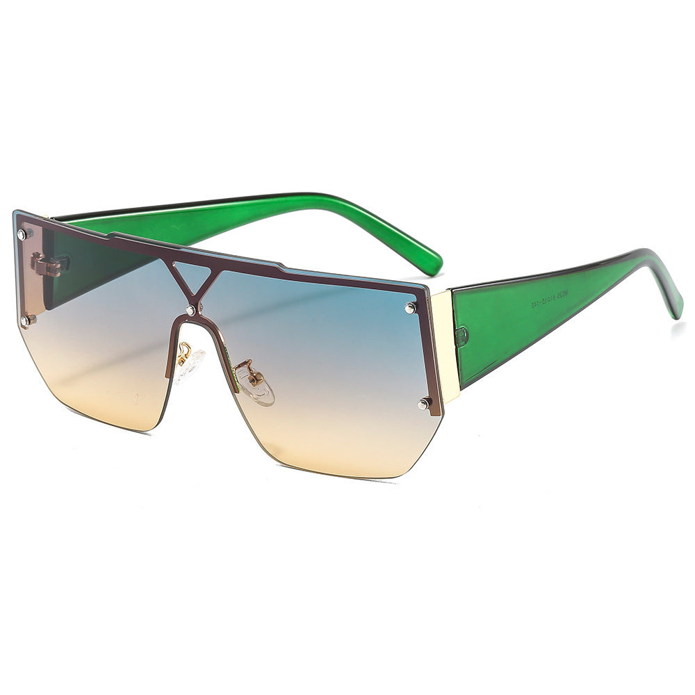 Dames Oversized Zonnebril Geometrisch Frame 2