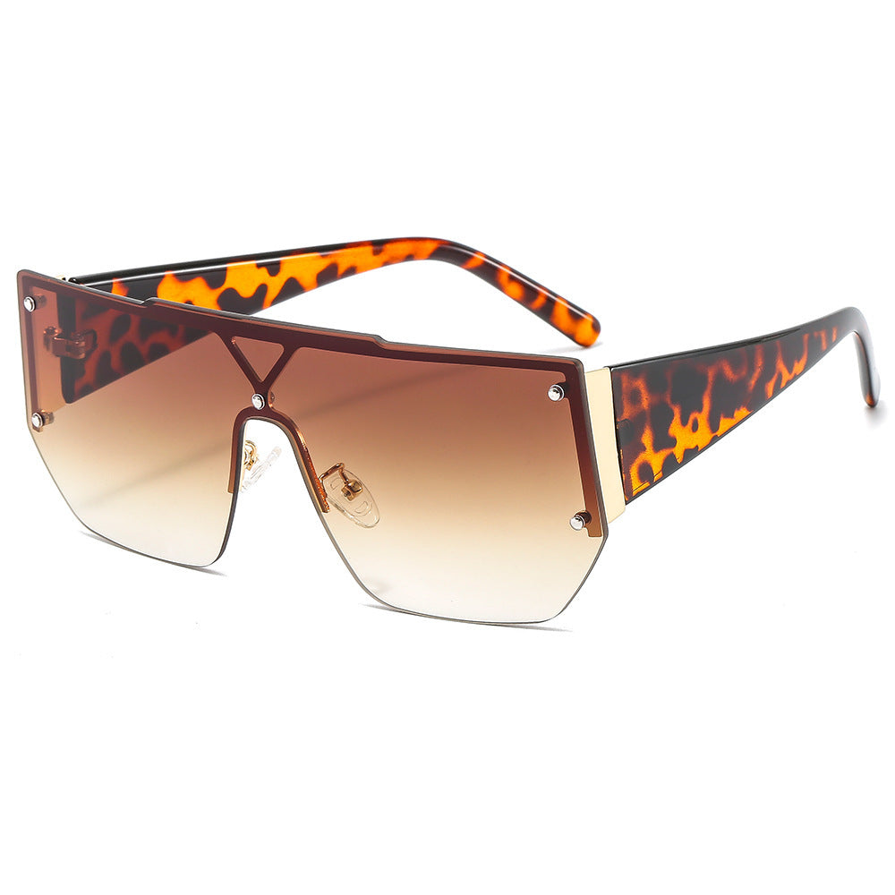 Dames Oversized Zonnebril Geometrisch Frame 4