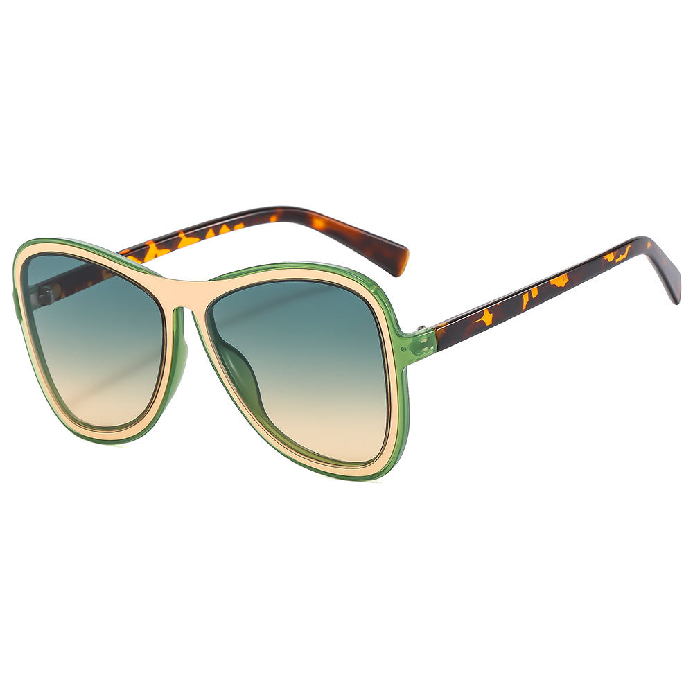Dames Oversized Zonnebril Modern Schildpad Design 1