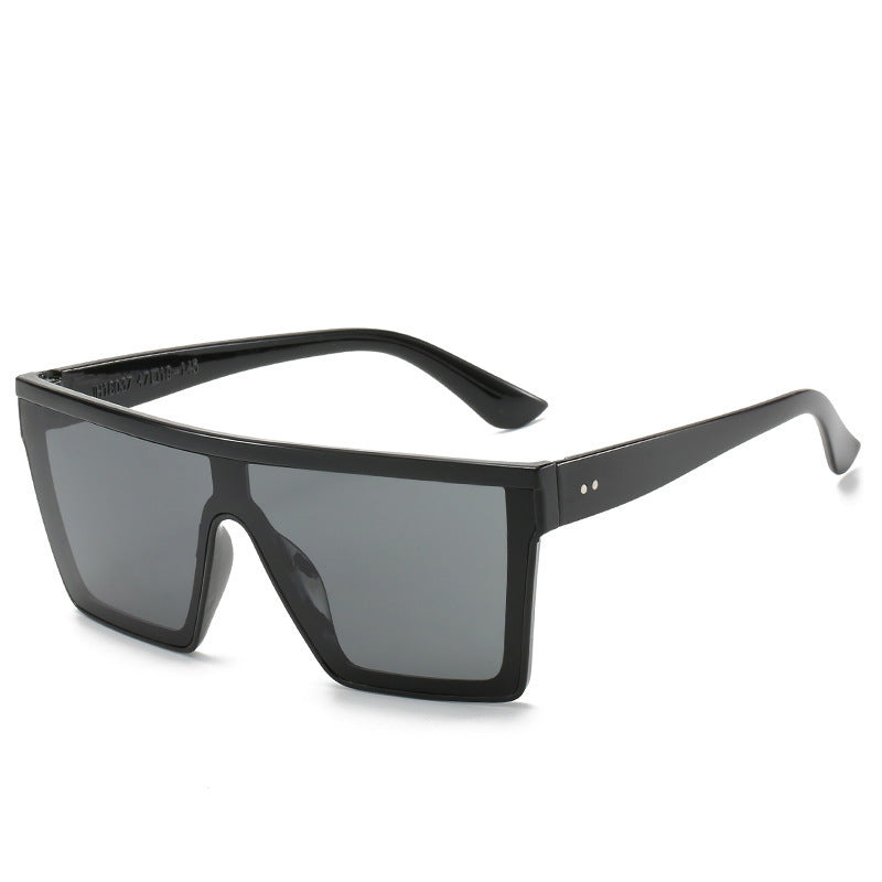 Dames Oversized Zonnebril Rechthoekig Frame 0