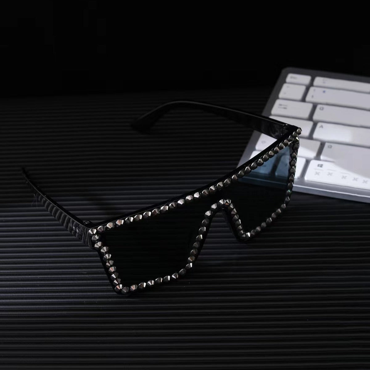 Dames Oversized Zonnebril Rechthoekig Frame 4