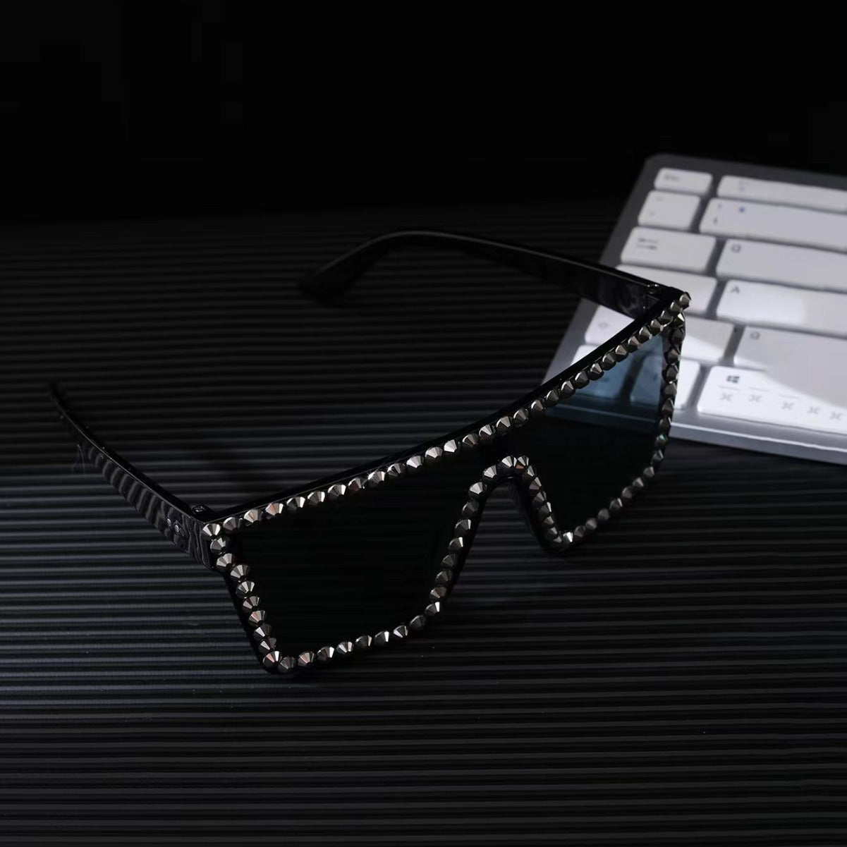 Dames Oversized Zonnebril Rechthoekig Frame 4