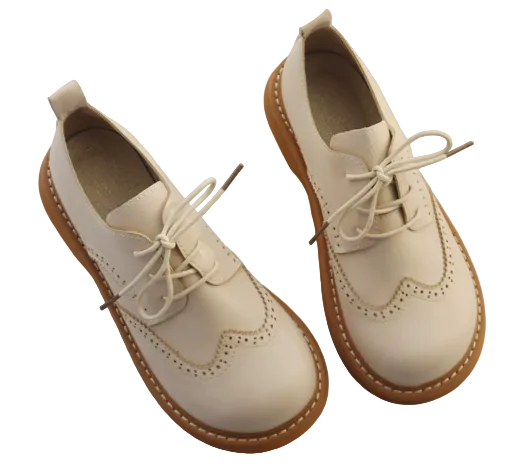 Dames Oxford Schoenen in Brogue Stijl 0