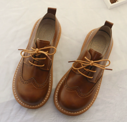 Dames Oxford Schoenen in Brogue Stijl 10
