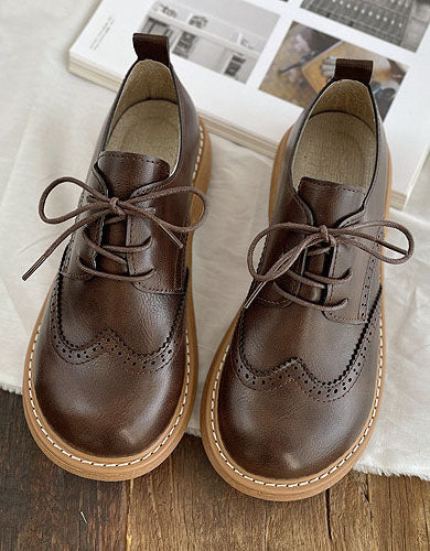 Dames Oxford Schoenen in Brogue Stijl 2