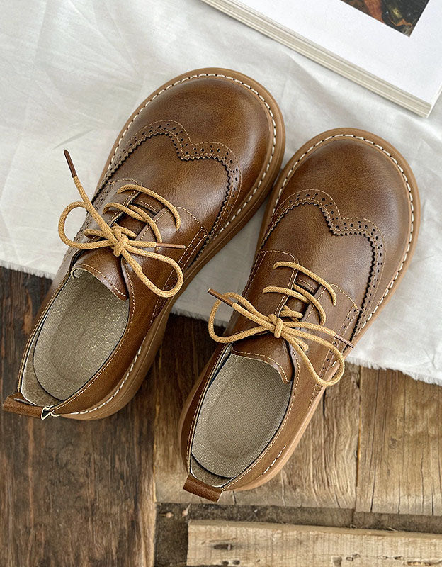 Dames Oxford Schoenen in Brogue Stijl 3