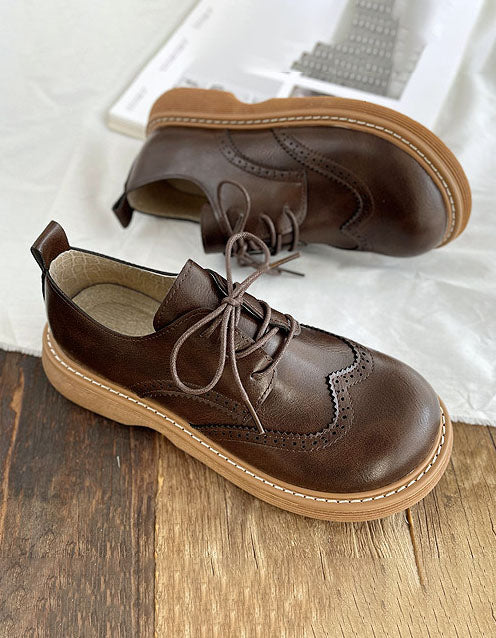 Dames Oxford Schoenen in Brogue Stijl 5