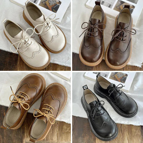 Dames Oxford Schoenen in Brogue Stijl 6