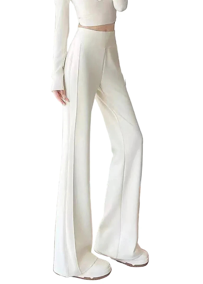 Dames Pantalon Wijde Pijpen Hoge Taille Casual Herfststijl 0