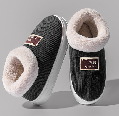 Dames Pantoffels Imitatiebont Gevoerd Comfortabel TPR Zool 1