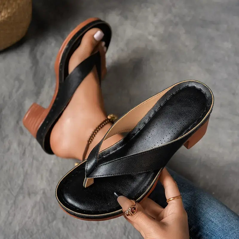 Dames Pantoffels met Hak Comfortabel 4