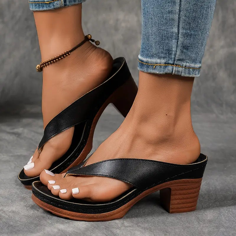 Dames Pantoffels met Hak Comfortabel 9