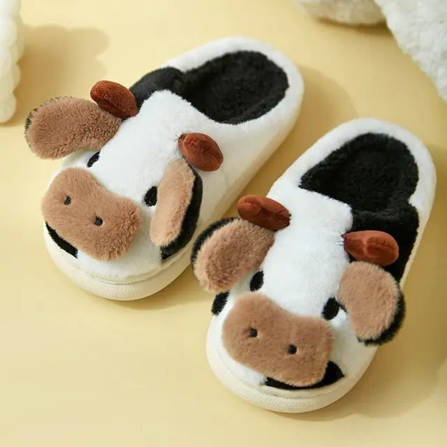 Dames Pantoffels met Koeienpatroon 8