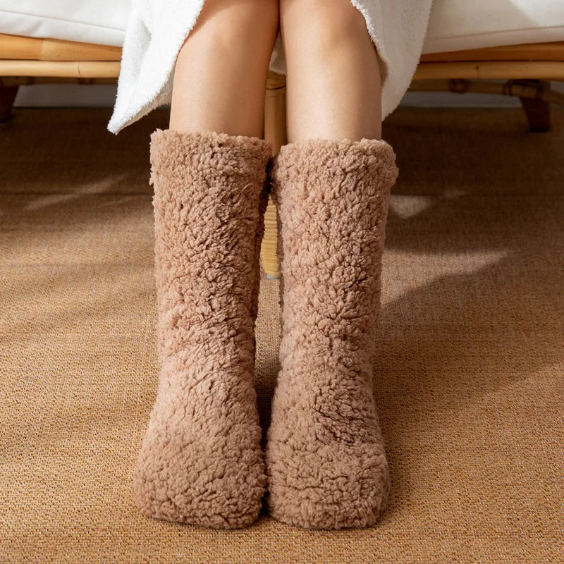 Dames Pantoffelsokken Pluche Relaxed Fit 1