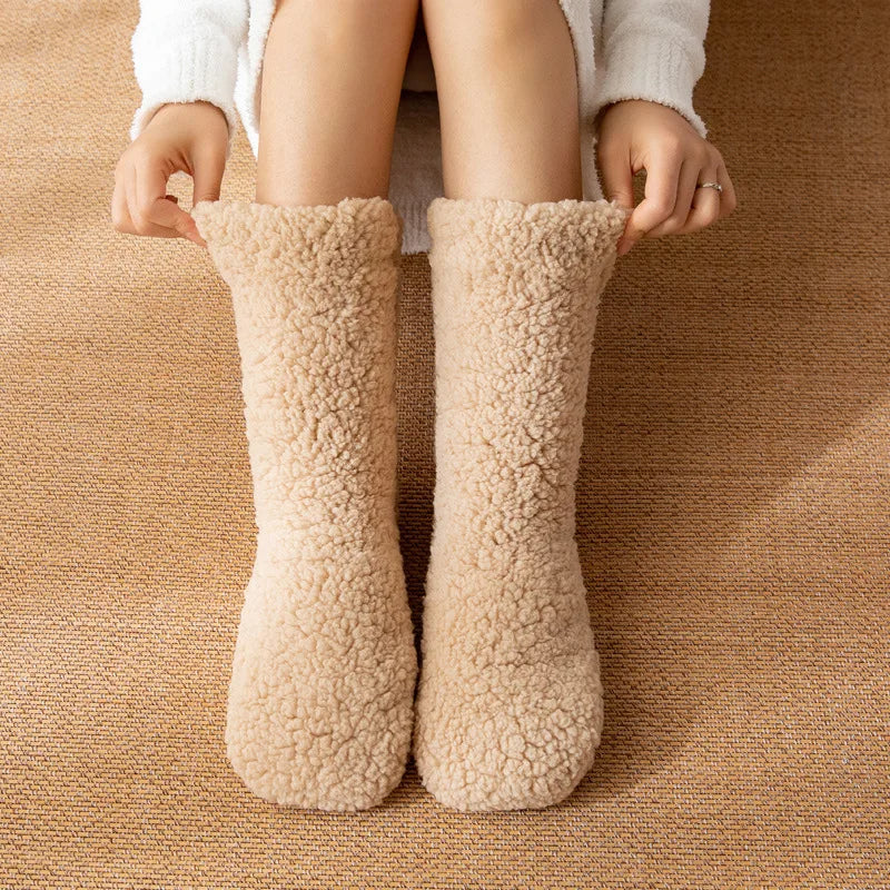 Dames Pantoffelsokken Pluche Relaxed Fit 2