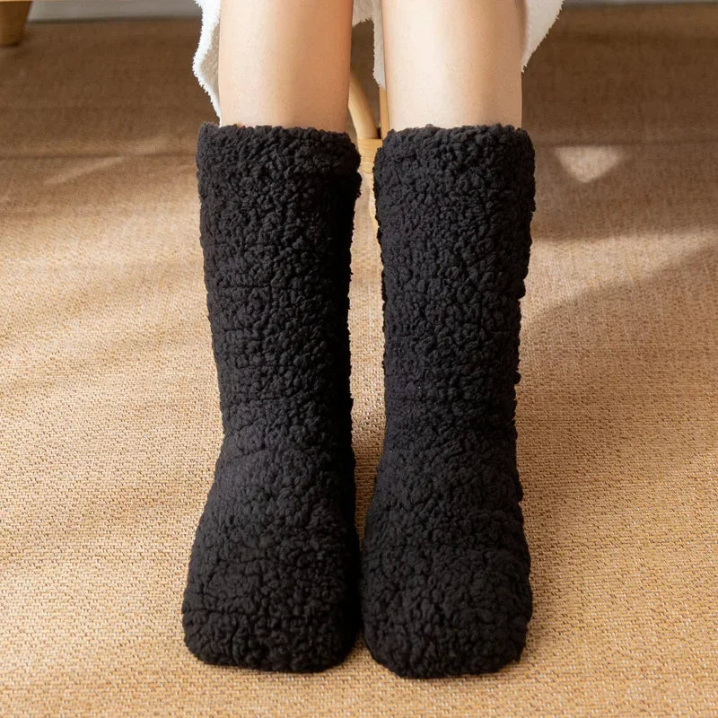 Dames Pantoffelsokken Pluche Relaxed Fit 5