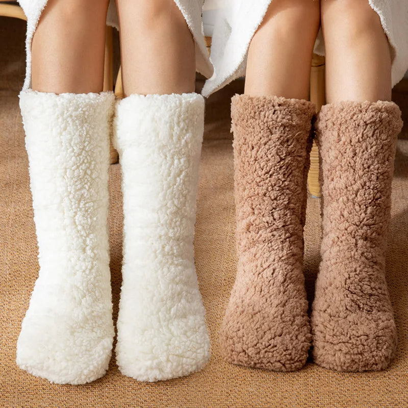 Dames Pantoffelsokken Pluche Relaxed Fit 6