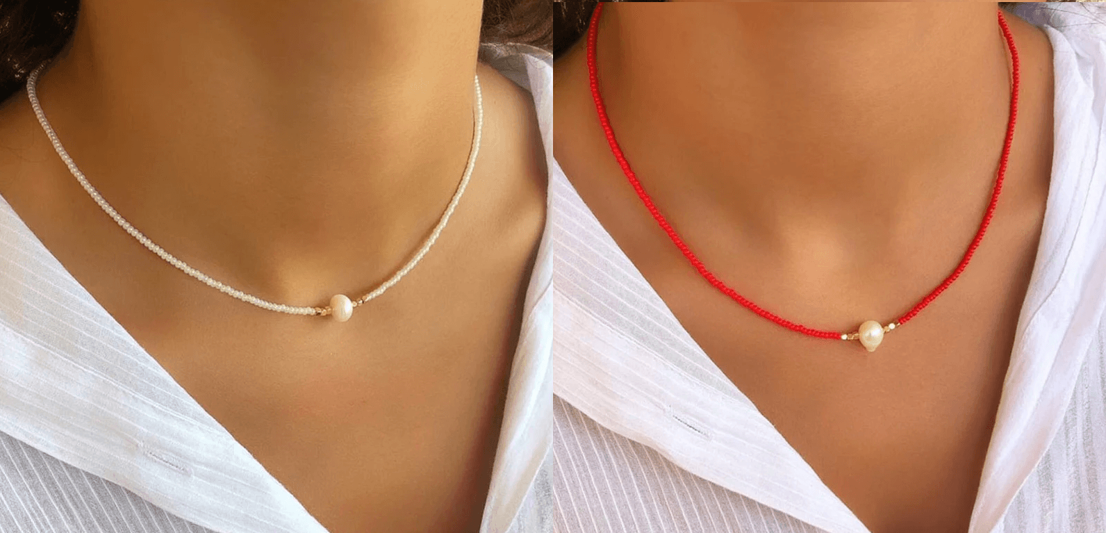 Dames Parelketting Verfijnd 6