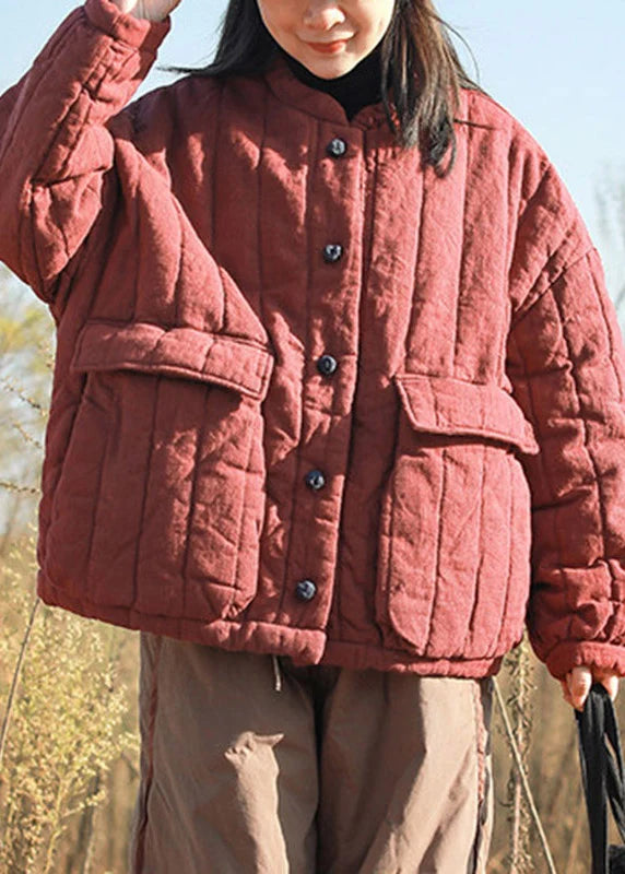 Dames Parka Losvallend Patchwork Stijl 0