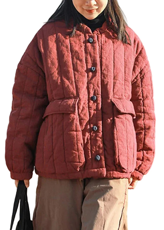 Dames Parka Losvallend Patchwork Stijl 1