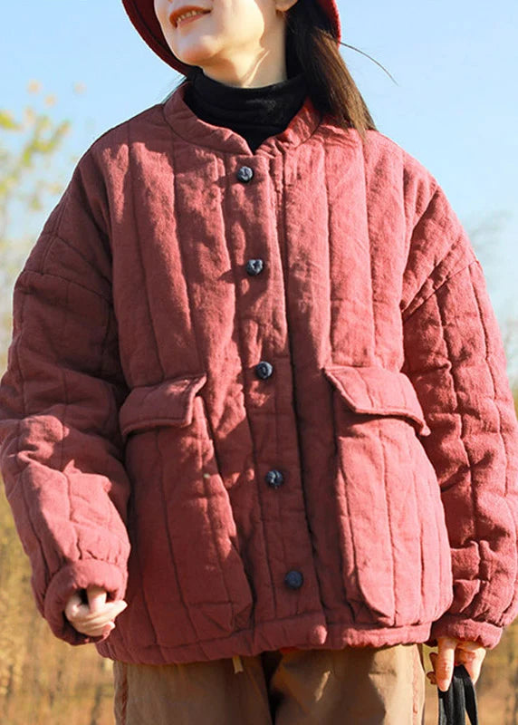 Dames Parka Losvallend Patchwork Stijl 2