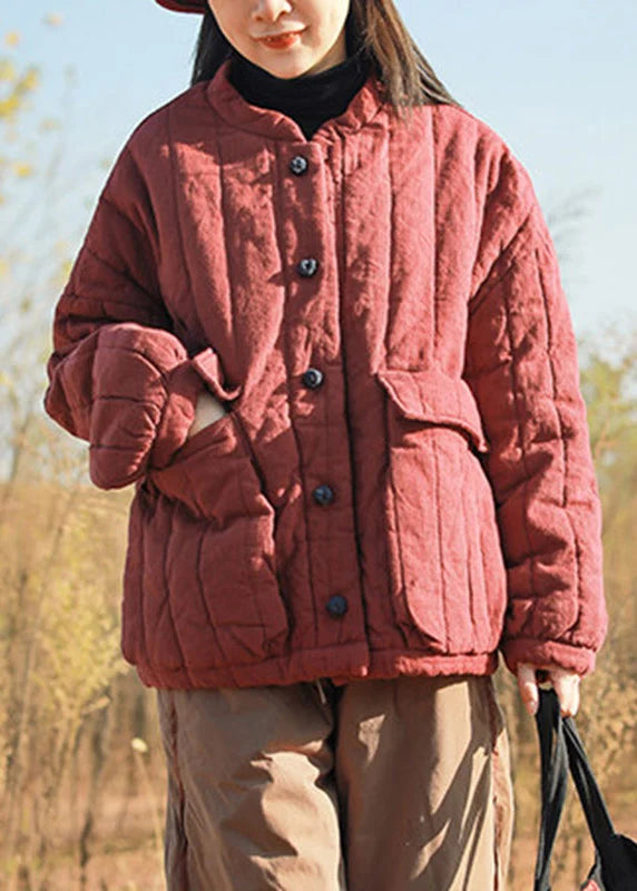 Dames Parka Losvallend Patchwork Stijl 3