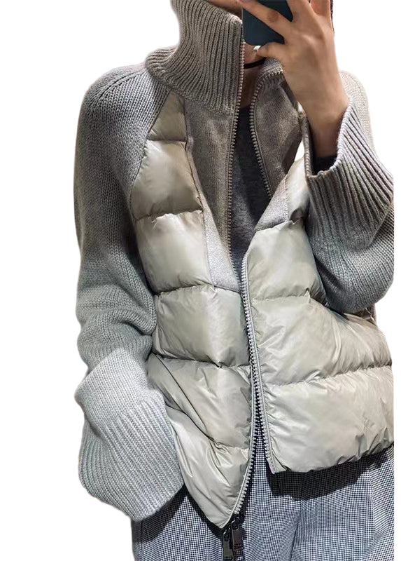 Dames Parka Met Rits en Coltrui Stijl voor Winter - Trendy Parka Jas Dames 0