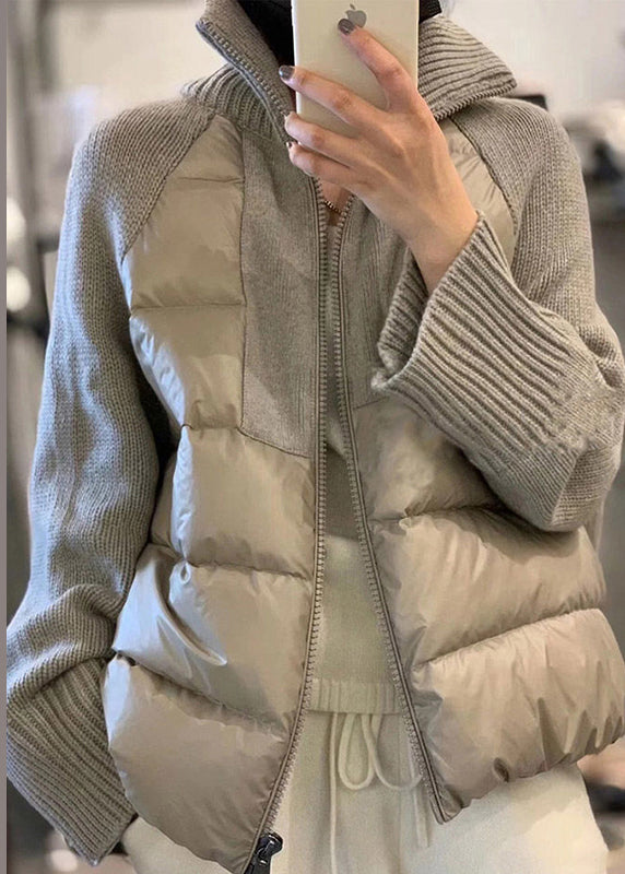 Dames Parka Met Rits en Coltrui Stijl voor Winter - Trendy Parka Jas Dames 3