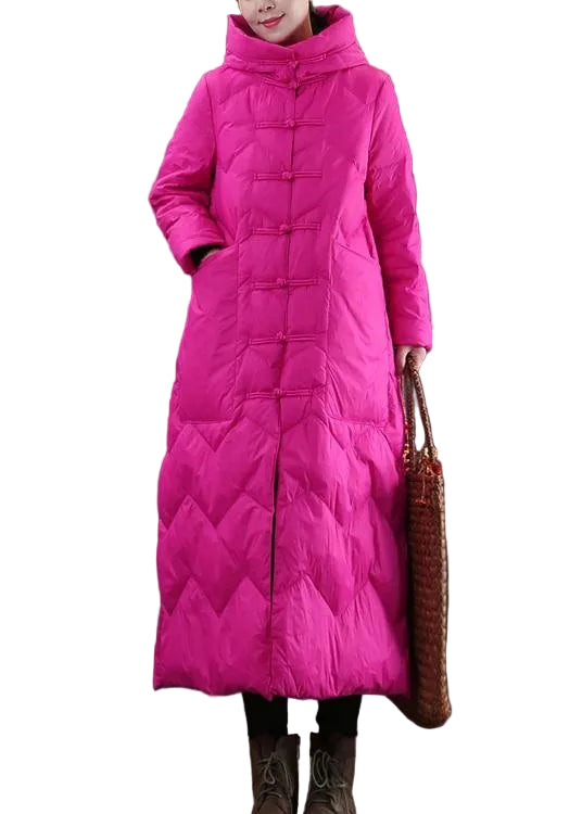 Dames Parka met Capuchon en Chinese Knop 0