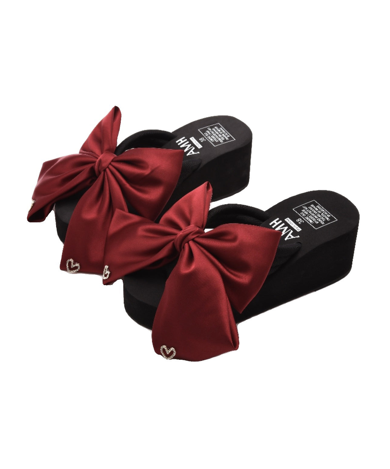 Dames Peep Toe Wedge Sandalen met Strik 4