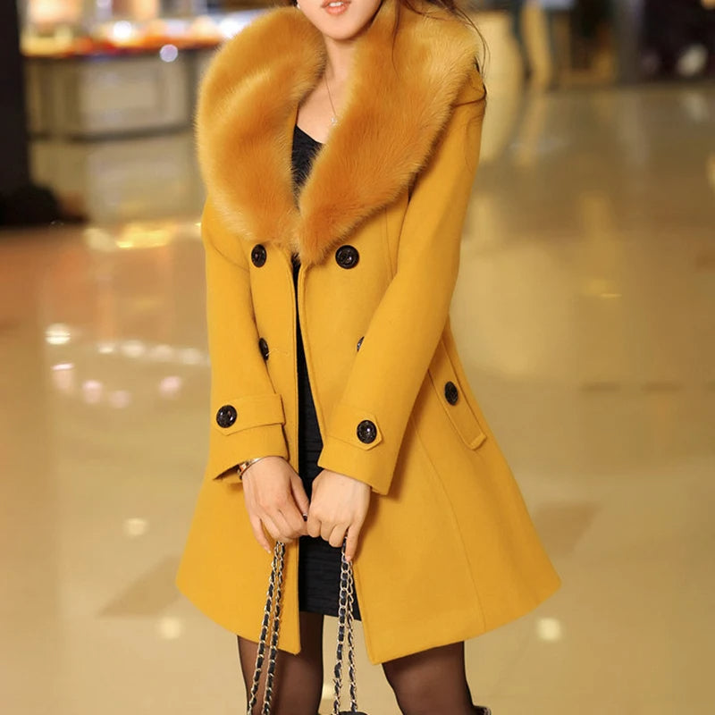 Dames Pelzmantel Luxe Stijl 11