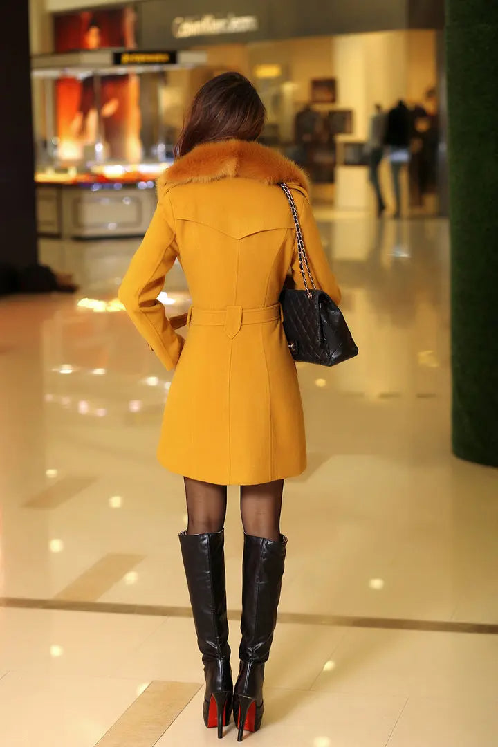 Dames Pelzmantel Luxe Stijl 1