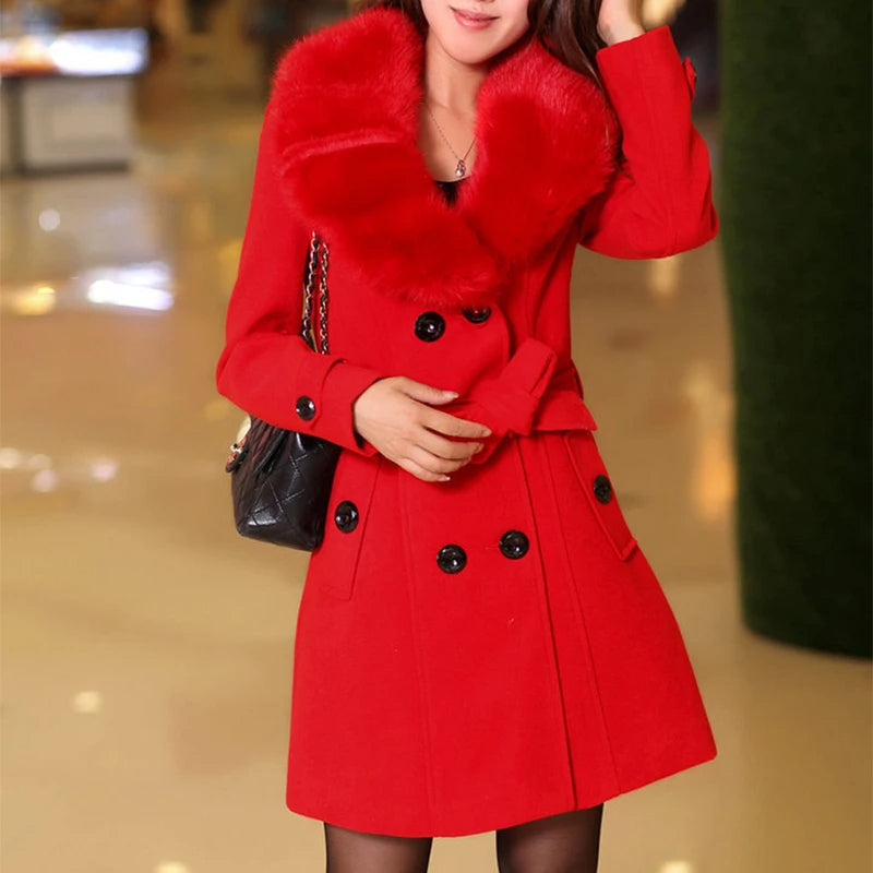 Dames Pelzmantel Luxe Stijl 9