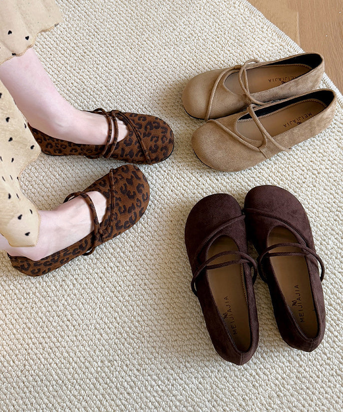 Dames Platte Schoenen Met Gesplitste Kruisband 3