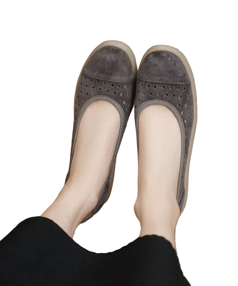 Dames Platte Schoenen Met Open Structuur 1