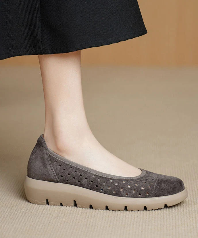 Dames Platte Schoenen Met Open Structuur 2