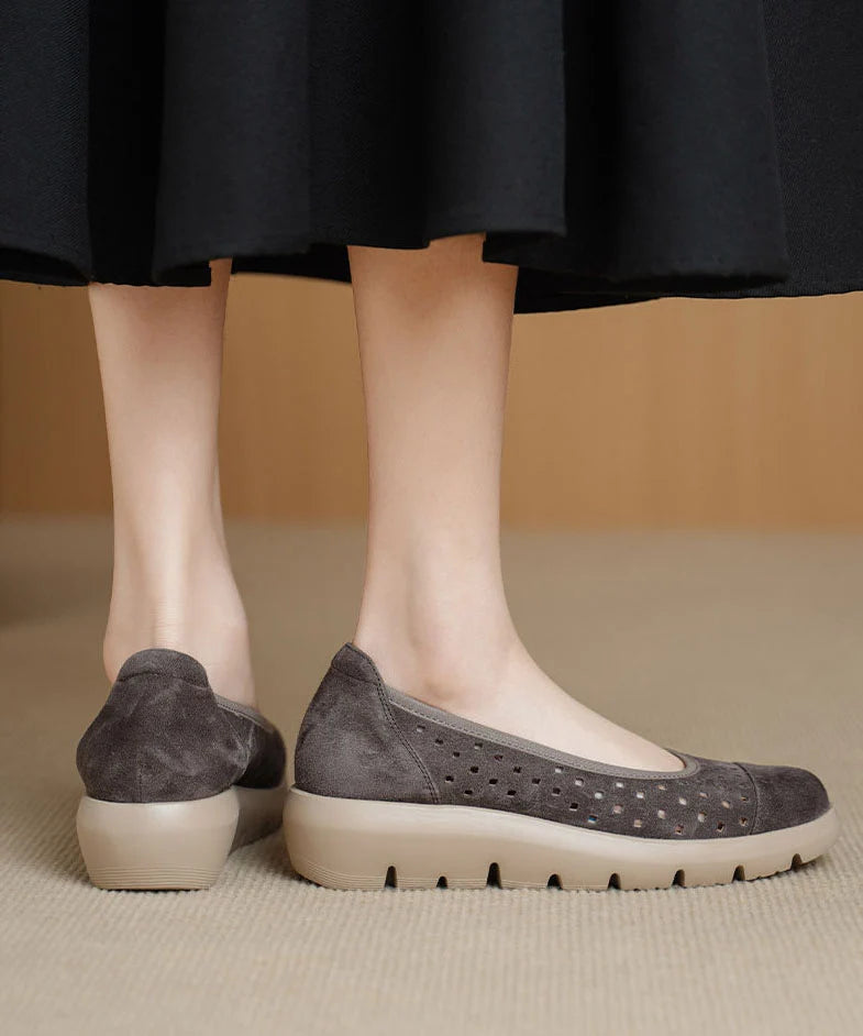 Dames Platte Schoenen Met Open Structuur 3