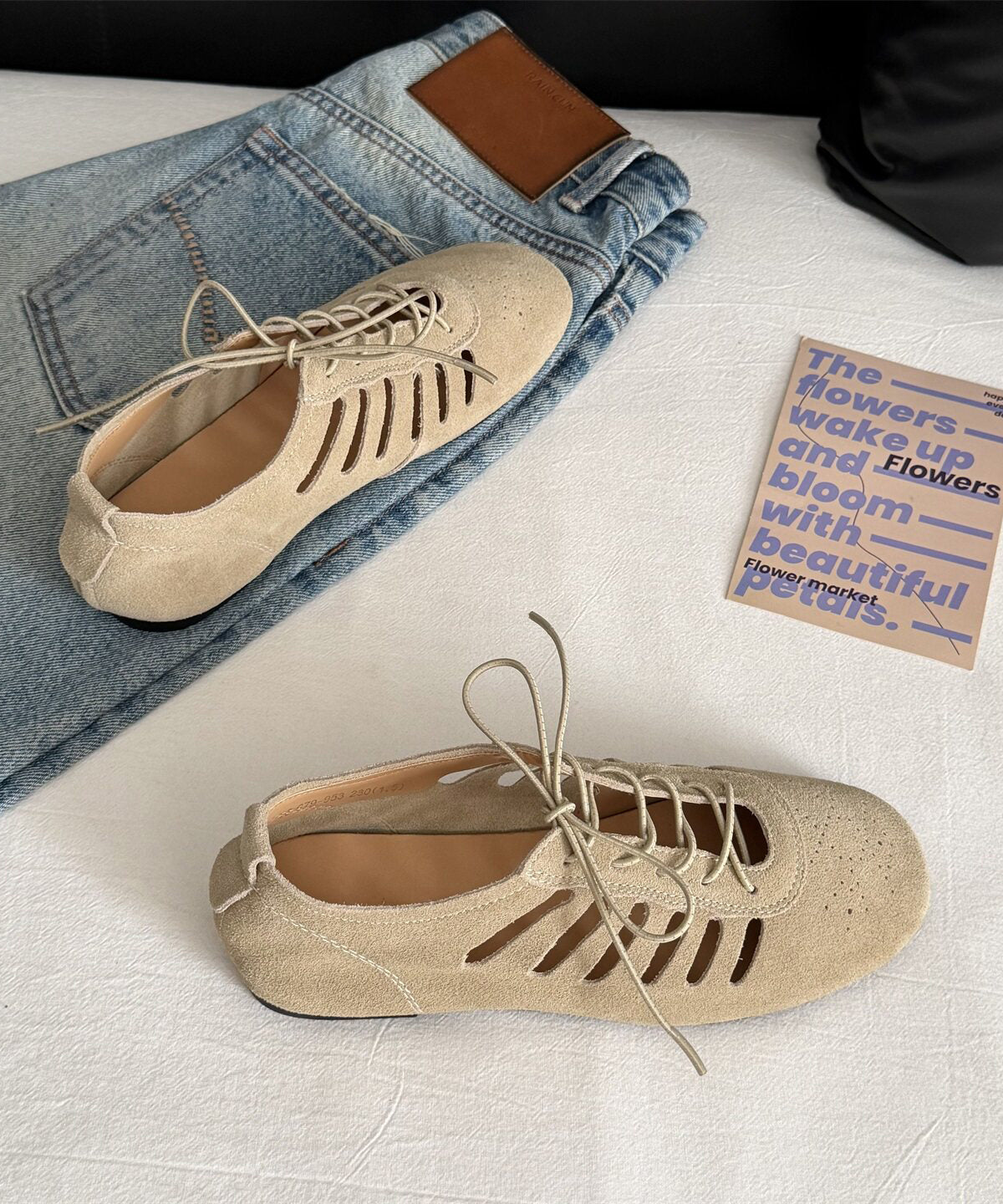 Dames Platte Schoenen Met Split 3