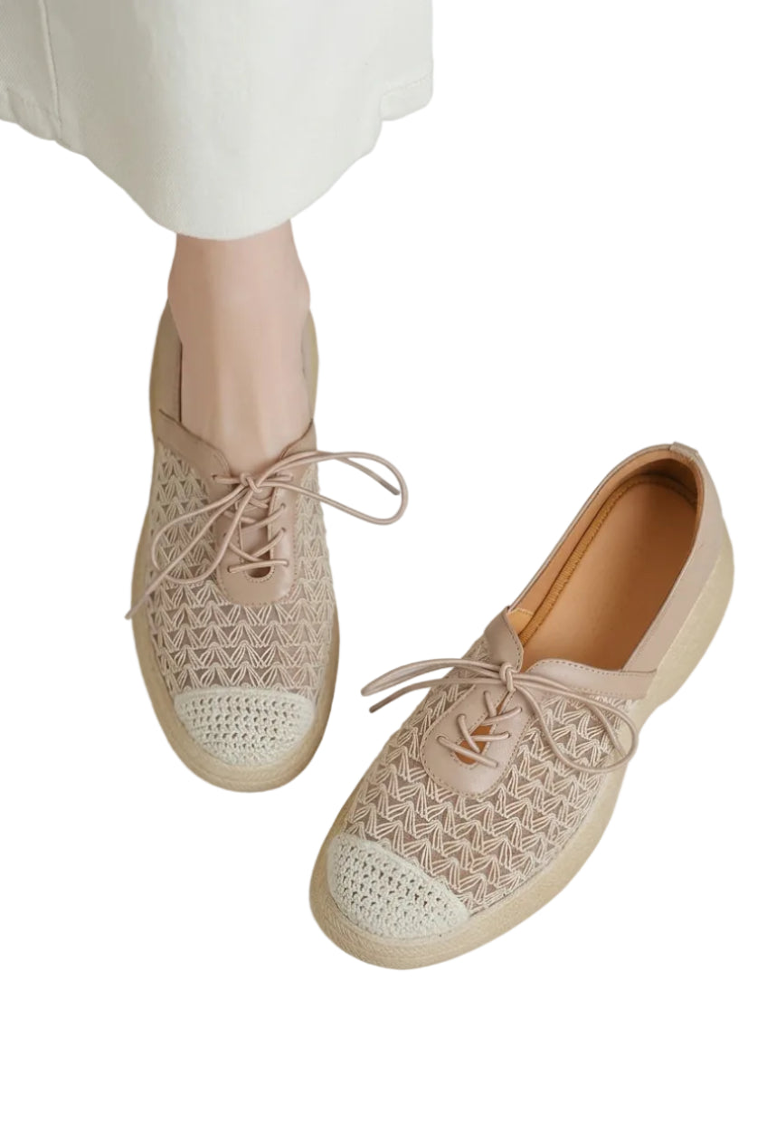 Dames Platte Schoenen Opengewerkte Details 0