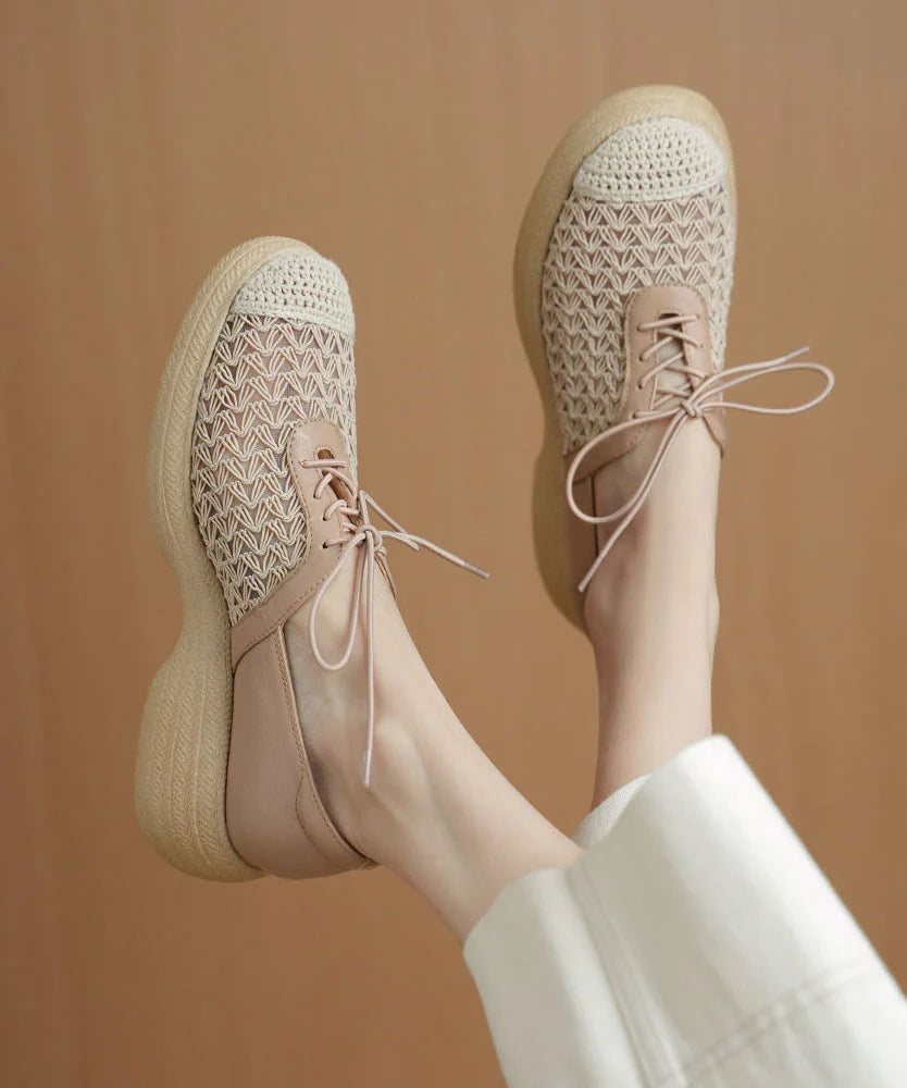 Dames Platte Schoenen Opengewerkte Details 2